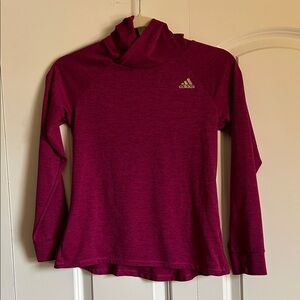Adidas Kids' Burgundy Long Sleeve Tee Size 14 (L)